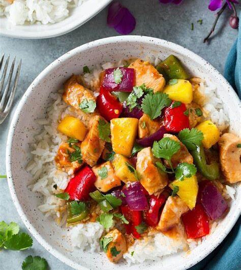 Sheet Pan Hawaiian Chicken