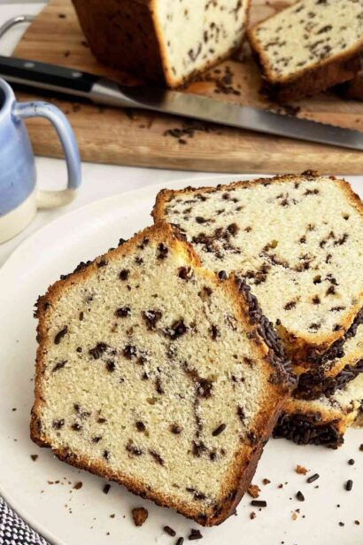 chocolate cake with sprinkles