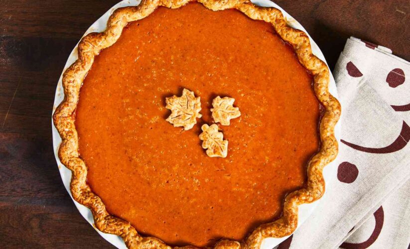 Homemade Fresh Pumpkin Pie