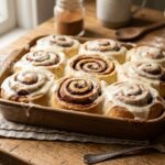 homemade cinnamon rolls with icing