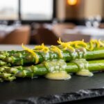 roasted asparagus with lemon butter and parmesan