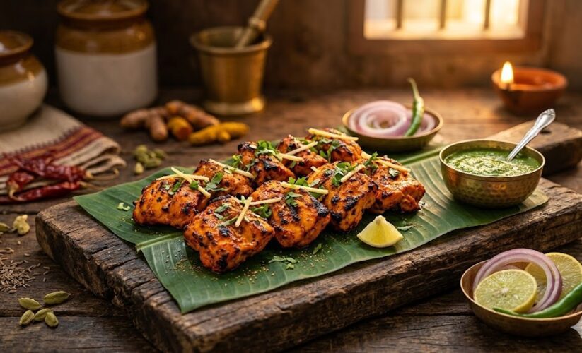 chicken tikka skewers