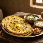 makki ki roti with butter