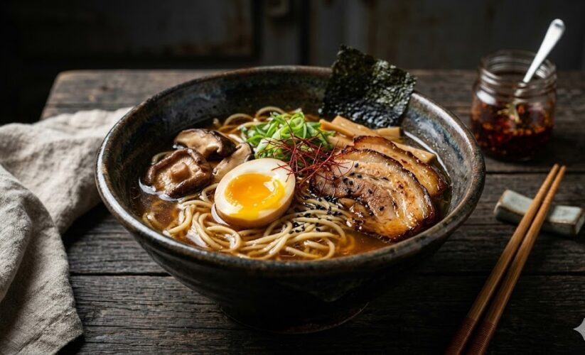 homemade ramen bowl