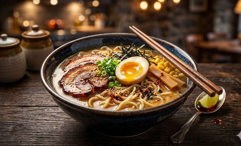 ramen noodle soup bowl