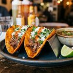 birria tacos with consommé