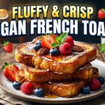 fluffy vegan french toast slices