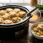 crock pot chicken pot pie bowl
