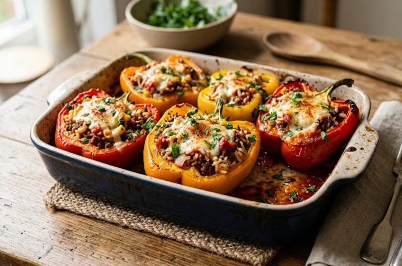 Viral Stuffed Bell Pepper Recipe Everyone on Pinterest Is Obsessed With