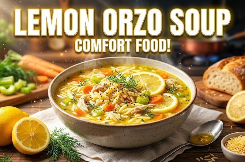 Lemon Orzo Soup