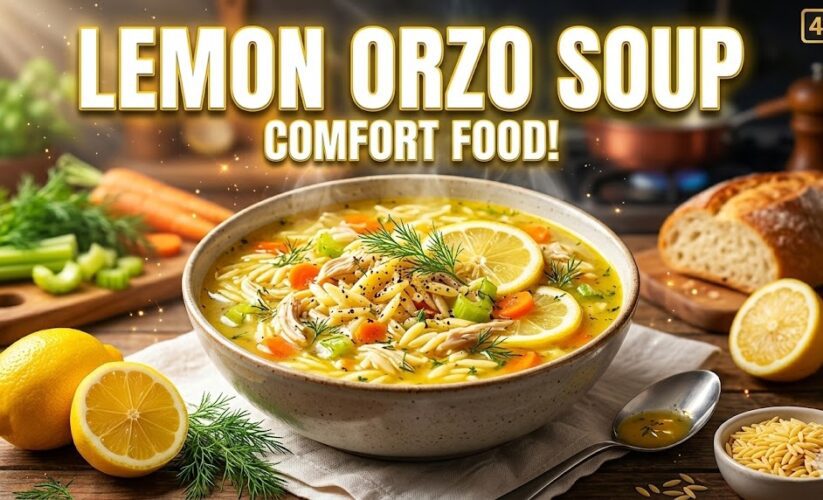 Lemon Orzo Soup