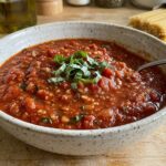 homemade spaghetti sauce pan