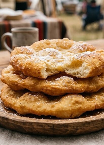 homemade fry bread plate