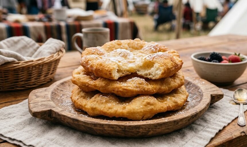 homemade fry bread plate
