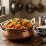 jollof rice bowl close up