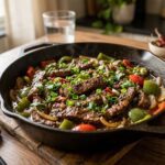 beef stir fry with bell peppers,