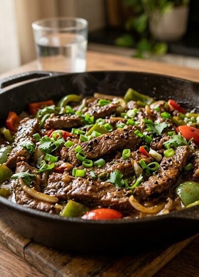 beef stir fry with bell peppers,