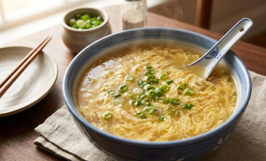 restaurant style egg drop soup bowl