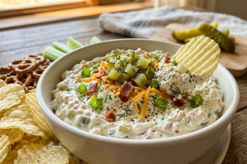 Viral Grillo's Pickle Dip (Dill Pickle Dip Recipe)