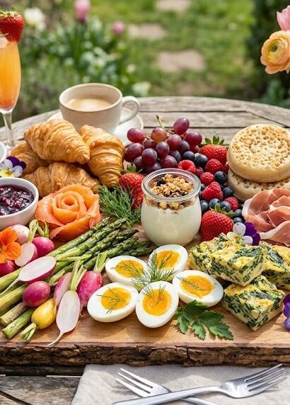 ultimate spring brunch board colorful spread