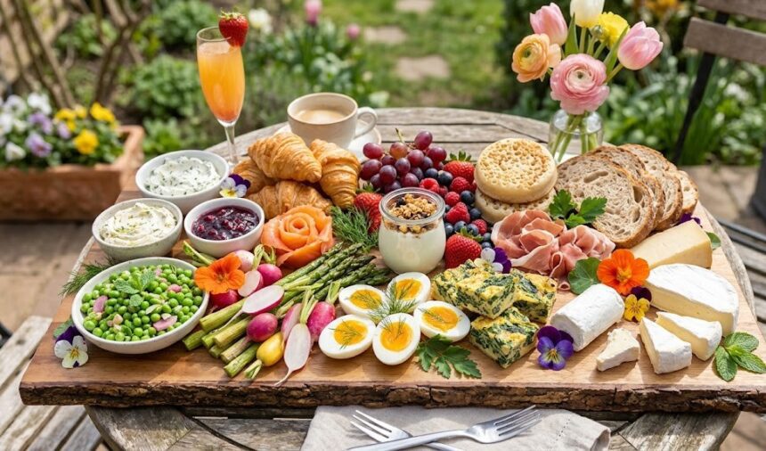 ultimate spring brunch board colorful spread