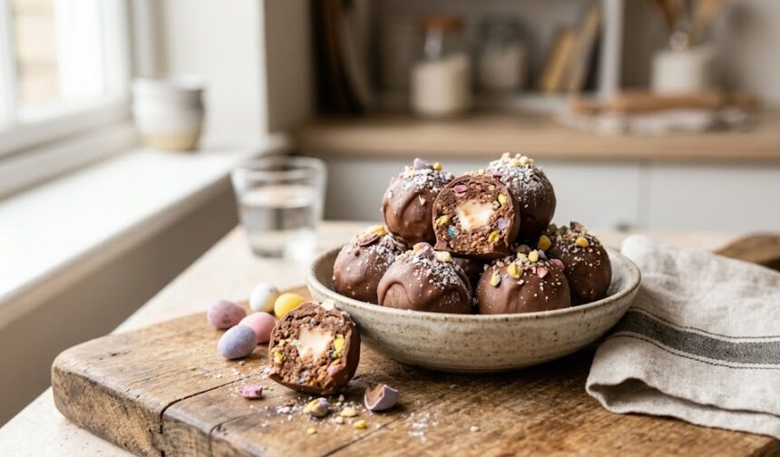 cadbury mini egg protein balls
