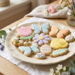 colorful floral sugar cookies homemade