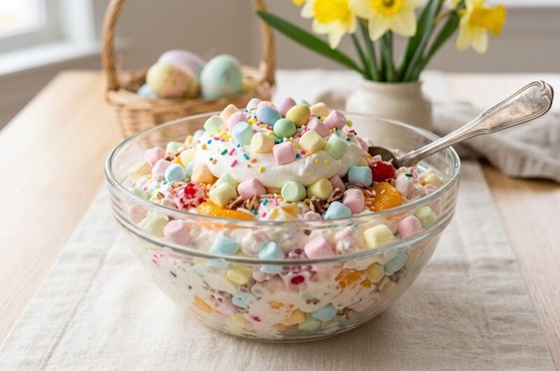 Easter Fluff Salad – Easy 4-Ingredient Dessert