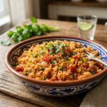homemade spanish rice recipe plate