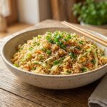 vegetable fried rice with cabbage
