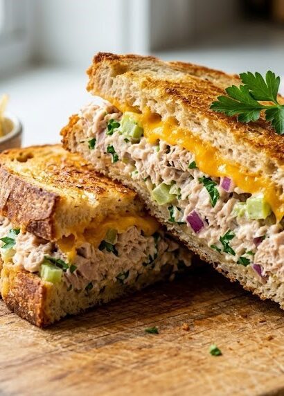 classic tuna melt grilled sandwich