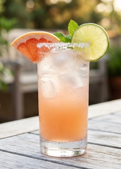 refreshing summer cocktail with lime