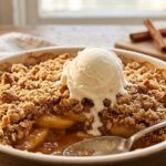 baked apple crisp with oats