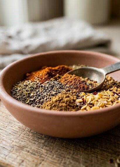 homemade spice blend bowl