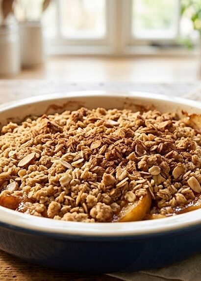 homemade apple crumble