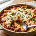 cheesy baked pasta dish