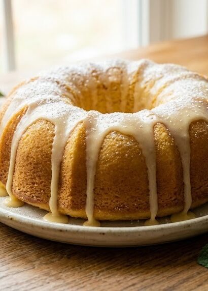 homemade lemon cake slice