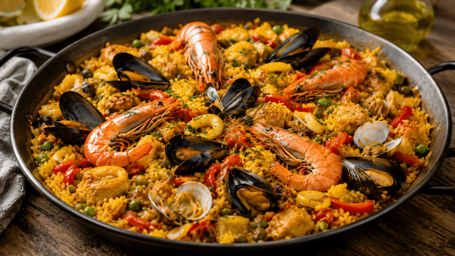 seafood paella recipe
