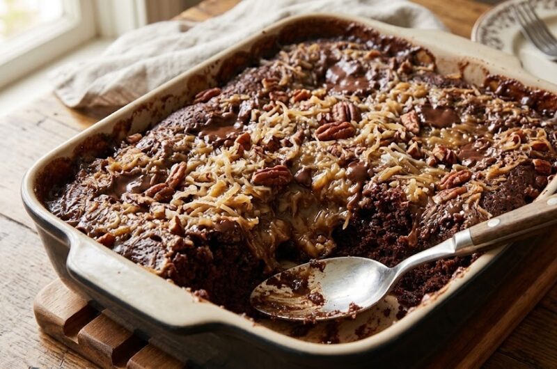 German Chocolate Dump Cake