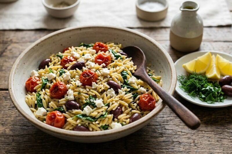 Creamy Parmesan Garlic Orzo