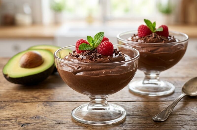 Chocolate avocado mousse