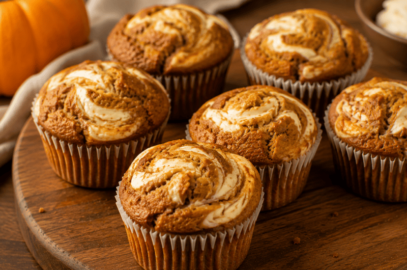 Pumpkin Cream Cheese Muffins