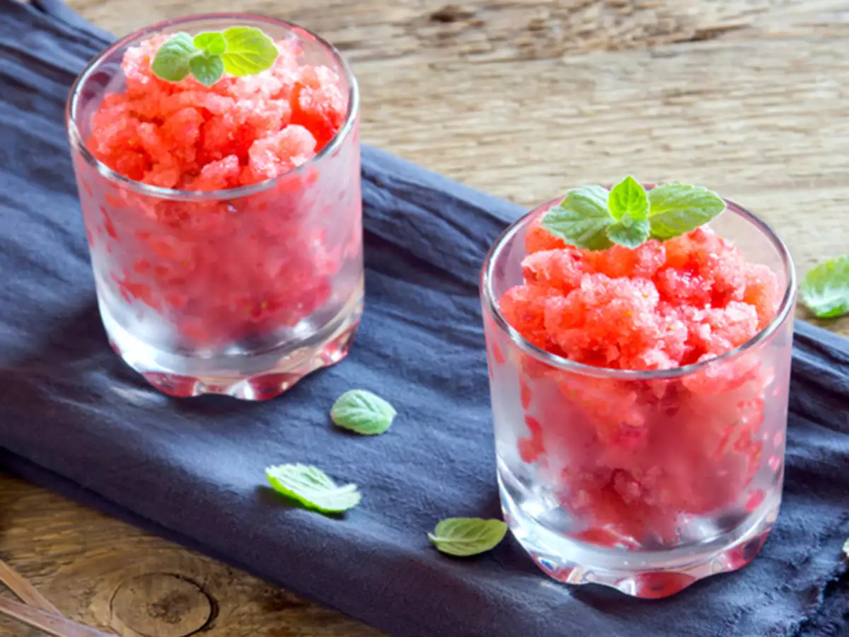 Icy Watermelon Granita