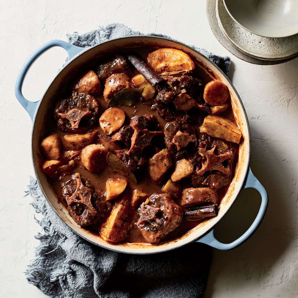 Oxtail and White Sweet Potato Stew Recipe
