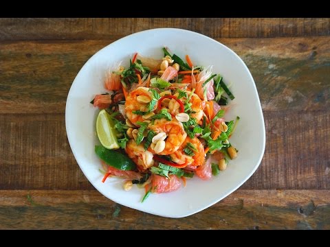 Prawn & pomelo salad