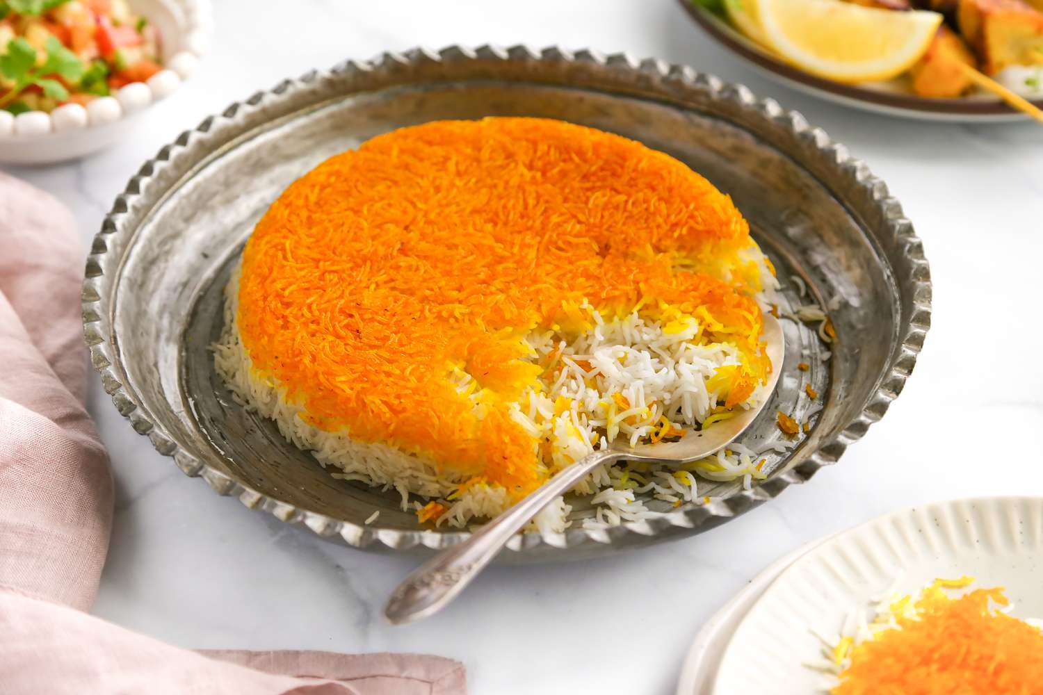 Tahdig is a Persian rice dish,