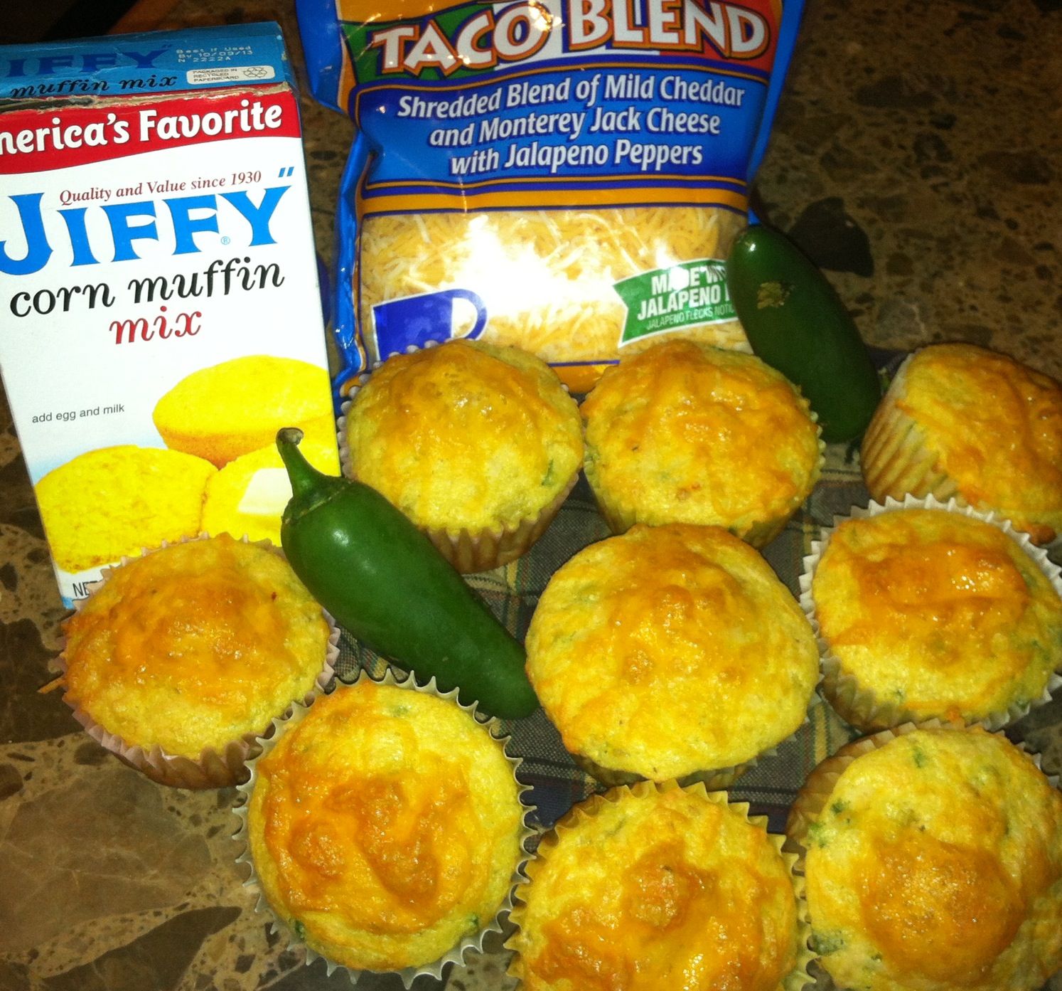 Jiffy Jalapeno Cheese Cornbread Muffins