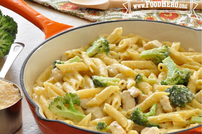 Easy One Pan Ramen Chicken Alfredo