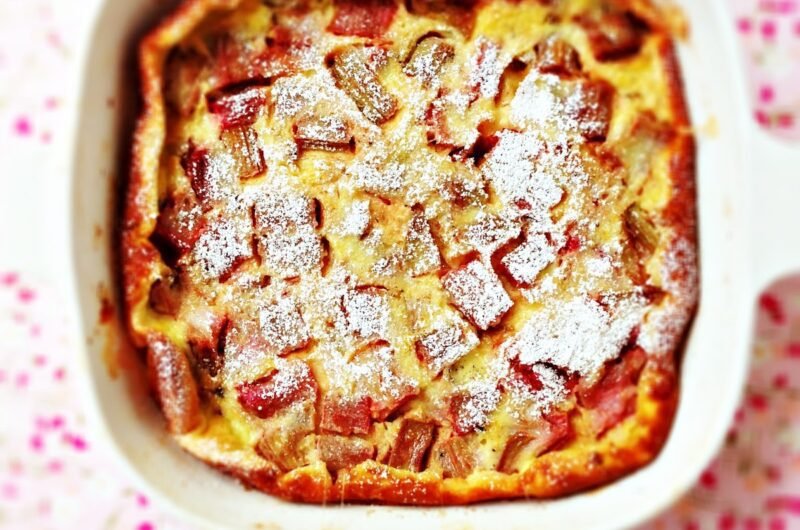 Rhubarb-Buttermilk Clafoutis