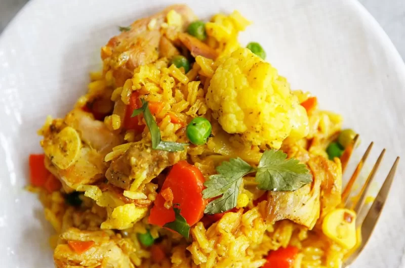 One Pot Turmeric Chicken and Rice
